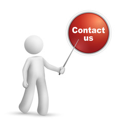 3d person pointing at a 