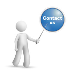 3d person pointing at a 