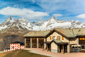 Alpine mountain from Zermatt, Switzerland