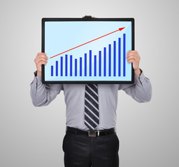 plasma panel with graph