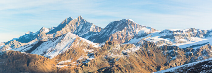 Alpine mountain from Zermatt, Switzerland