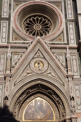 Obraz premium détail de la Cathédrale Sainte Marie de la Fleur à Florence