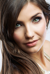 Obraz premium Beauty style studio face portrait isolated