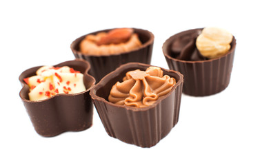chocolate candy isolated