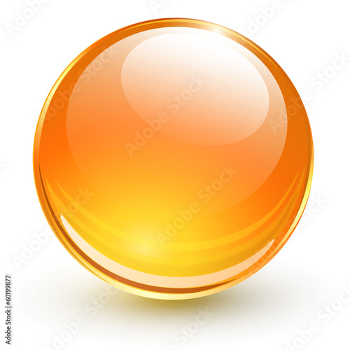 "Orange glass sphere" Stock image and royaltyfree vector files on