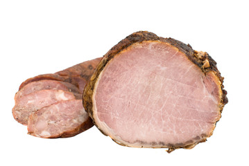 smoked meat isolated
