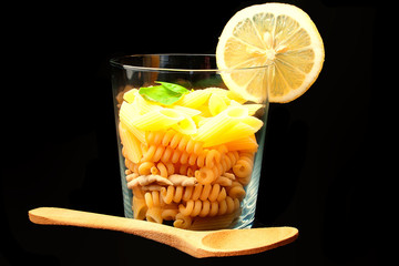 Glass of pasta