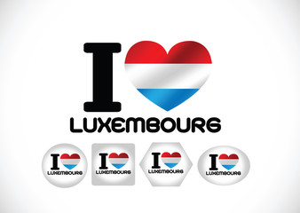 National flag of Luxembourg themes idea