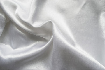 White satin drapery