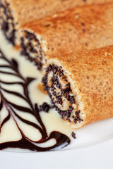 Pancakes with poppy seeds