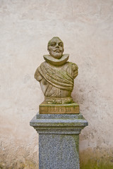 Bust of Spanish king Philip III in Alcazar castle, Segovia