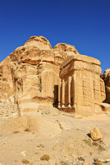 Block grave in Petra