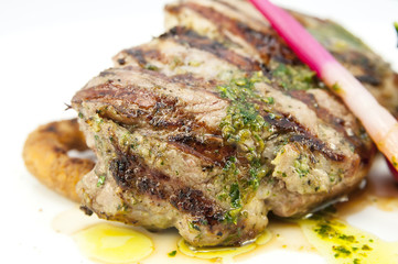 Grilled steak