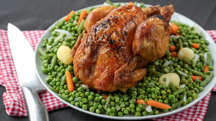 poulet entier roti et jardinière 3