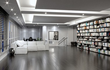 Black & White Living Room