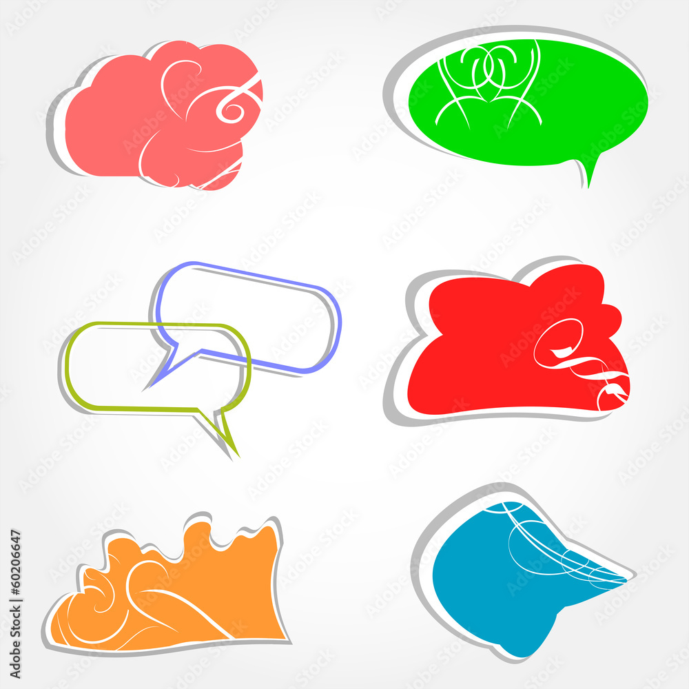 Poster set of cloud icon computing concept design
