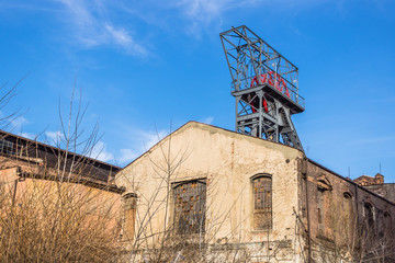 Old coalmine in Katowice, Silesia region, Poland.