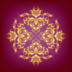 Elegant background with lace ornament