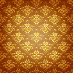 Damask seamless floral pattern.