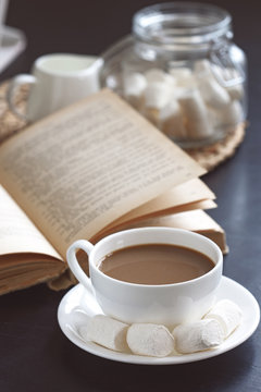 Coffee and book