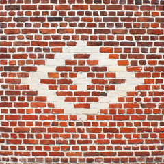 Mur de briques rouges	