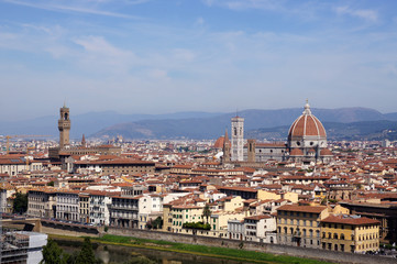 Fototapeta na wymiar Vue générale de la ville de Florence