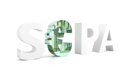 SEPA - Single Euro Payments Area with euro currency