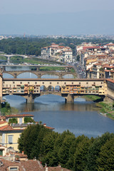 Fototapeta na wymiar Le Ponte de Vecchio à Florence