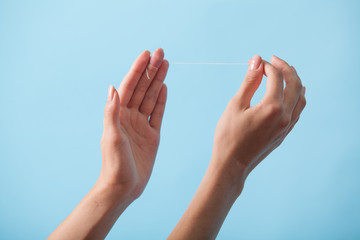 teeth cleaning thread