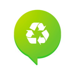 Comic balloon with an icon