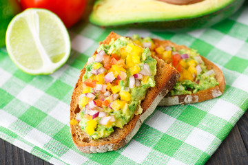 Sandwich with avocado