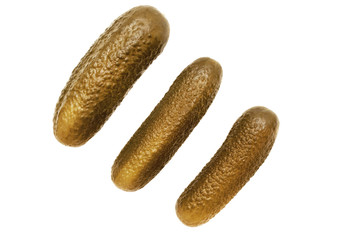 Cucumbers isolated on white background