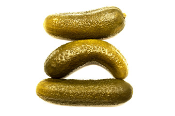 Cucumbers isolated on white background