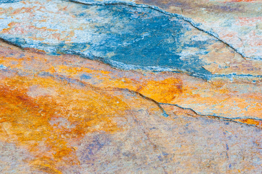 colorful stone striations