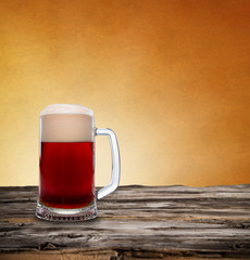 Still Life with a draft beer by the glass.