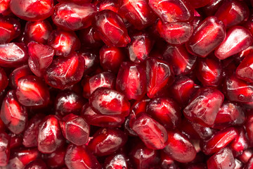 Pomegranate Seeds Close Up Details