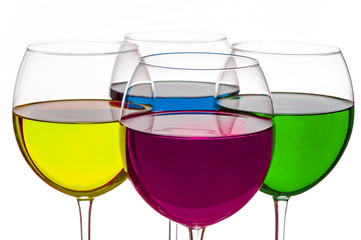 Colorful Wine Glasses