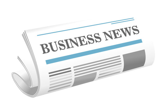 Business news paper icon