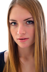 Naklejka premium Belle femme souriant