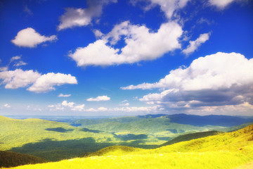 mountains hills landscape Bieszczady Poland