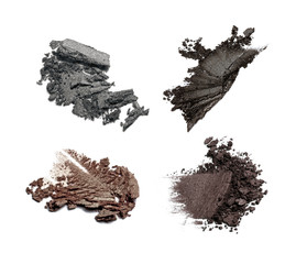 Set of crushed eyeshadows
