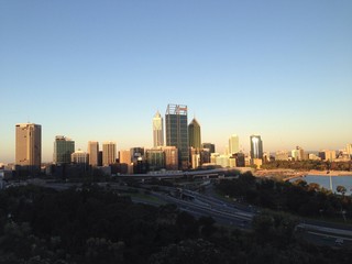 Fototapeta na wymiar Perth skyline