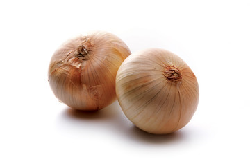Fototapeta premium Gold onion vegetable bulbs