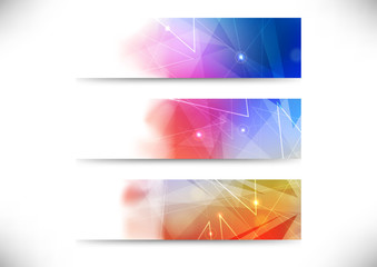 Set of abstract business cards