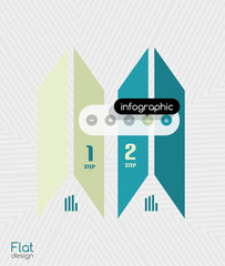 Geometric infographic stripes modern flat design