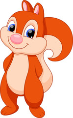 Obraz premium Cute squirrel cartoon