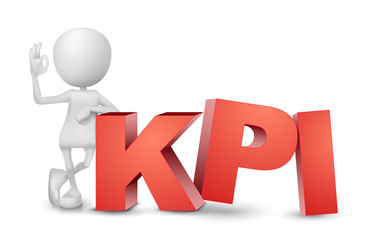 3d man showing okay hand sign with a word 