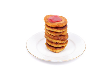 Pancakes with the jam