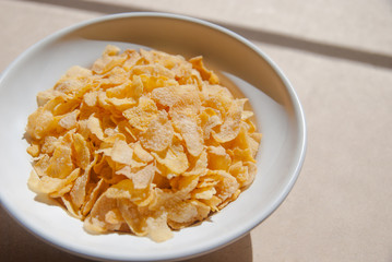 corn flakes breakfast