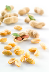 Peanuts. Isolated on a white background.